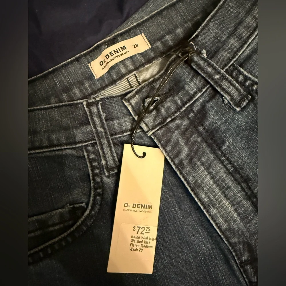 O2 denim high waisted kick flare jeans - Picture 7 of 7